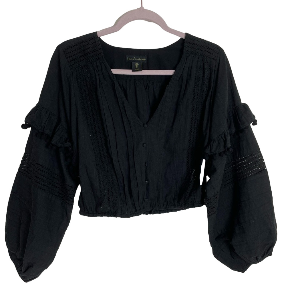 House of Harlow Women's Black Crop-top size S